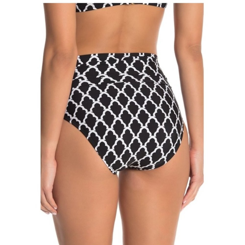 Athena Trellis High Waisted Bikini Bottoms - Picture 2 of 6